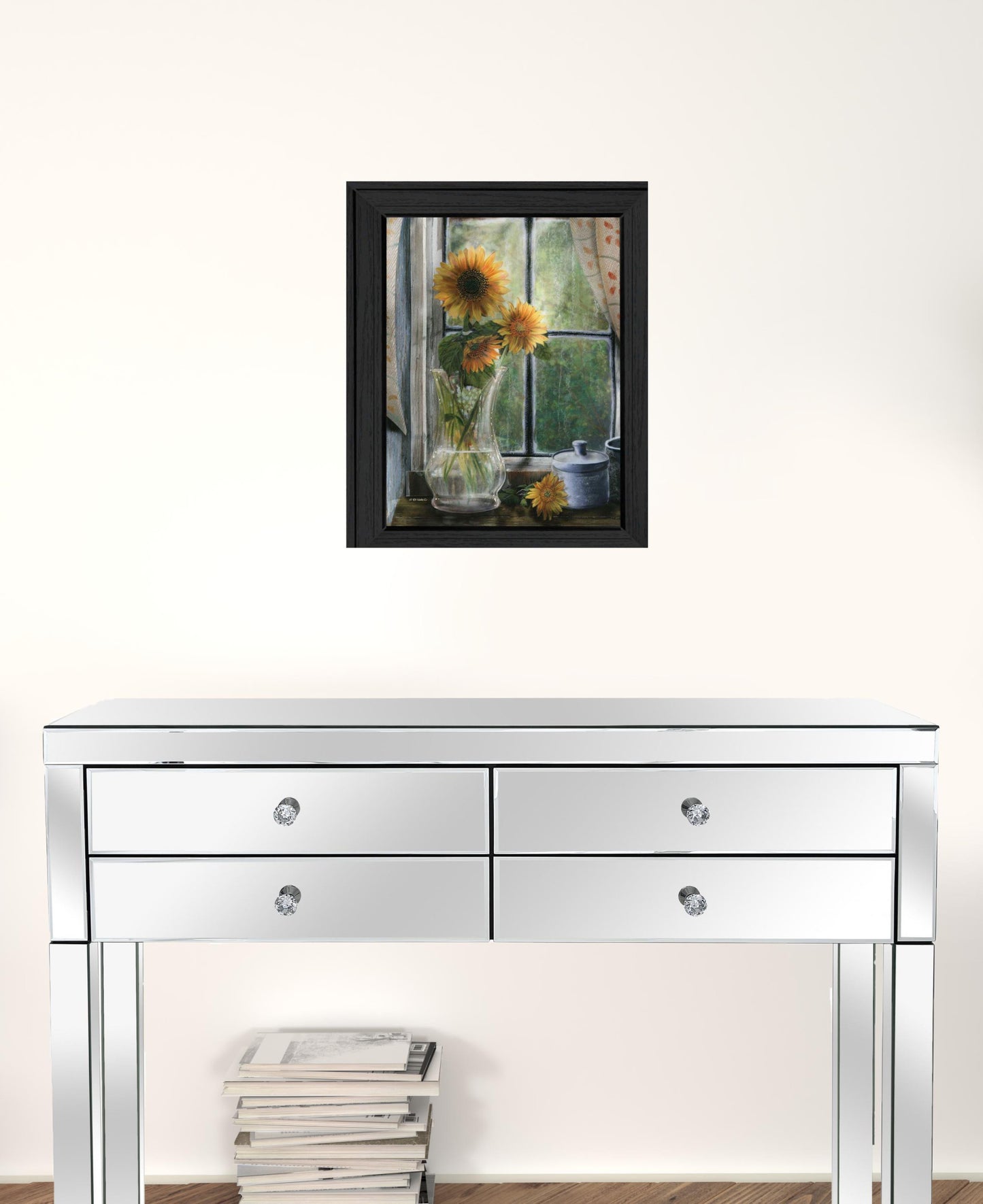 Morning Flower 2 Black Framed Print Wall Art