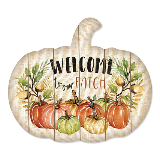 Welcome Pumpkin Unframed Print Wall Art