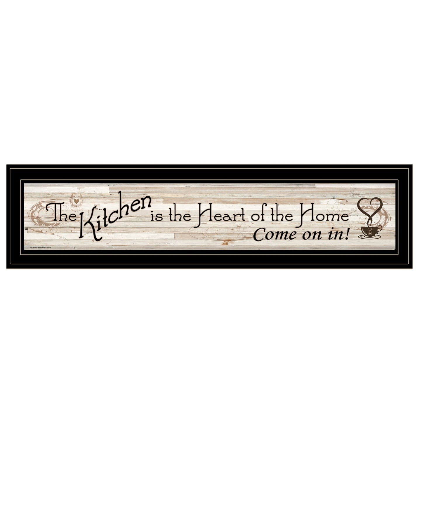 Kitchen Is The Heart Of The Home 14 Black Framed Print Wall Art