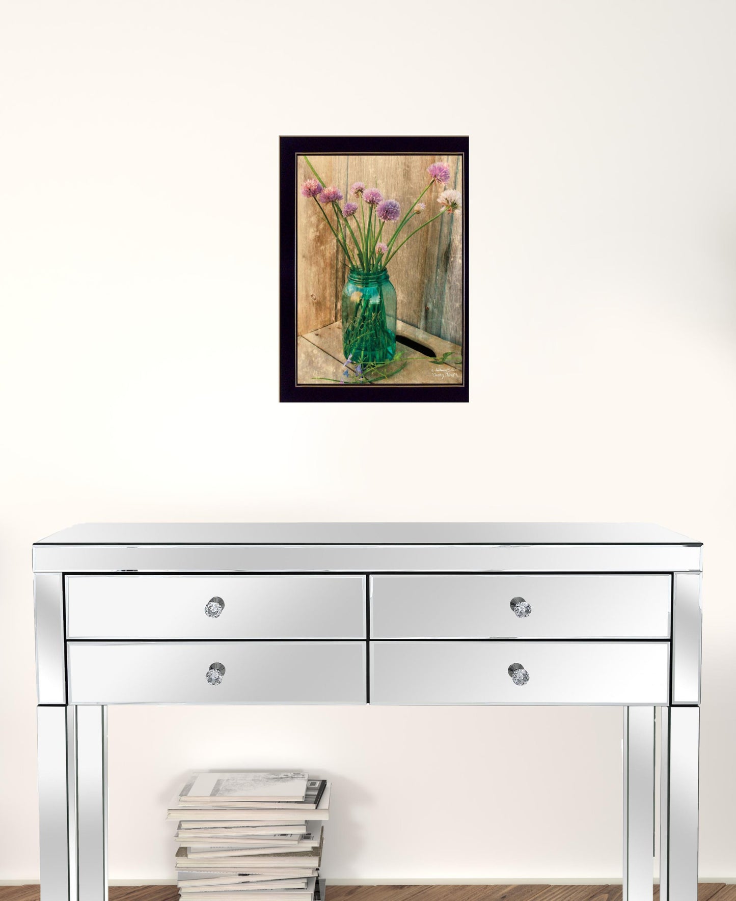 Country Chives 3 Black Framed Print Wall Art