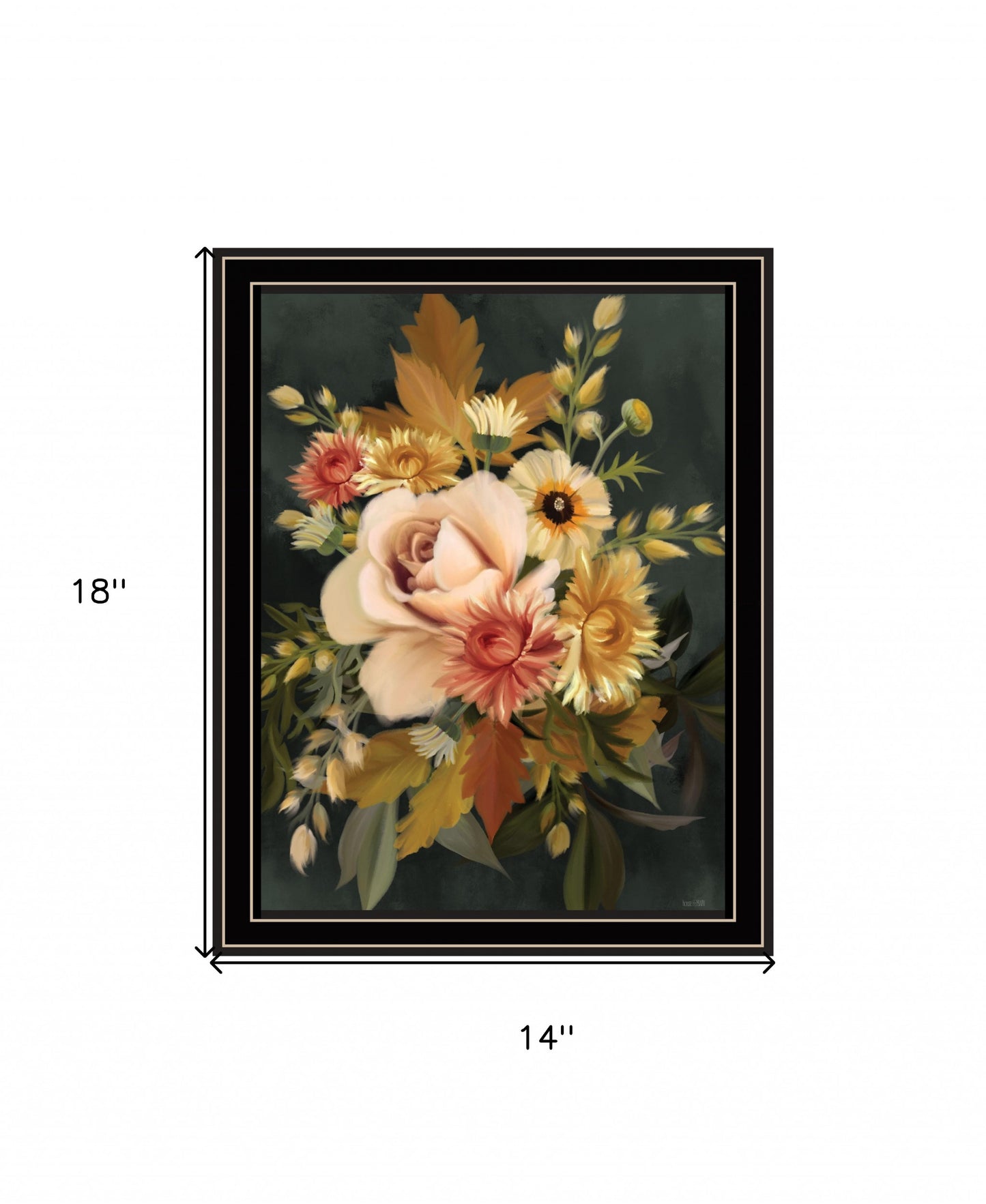 Romantic Autumn I 1 Black Framed Print Wall Art