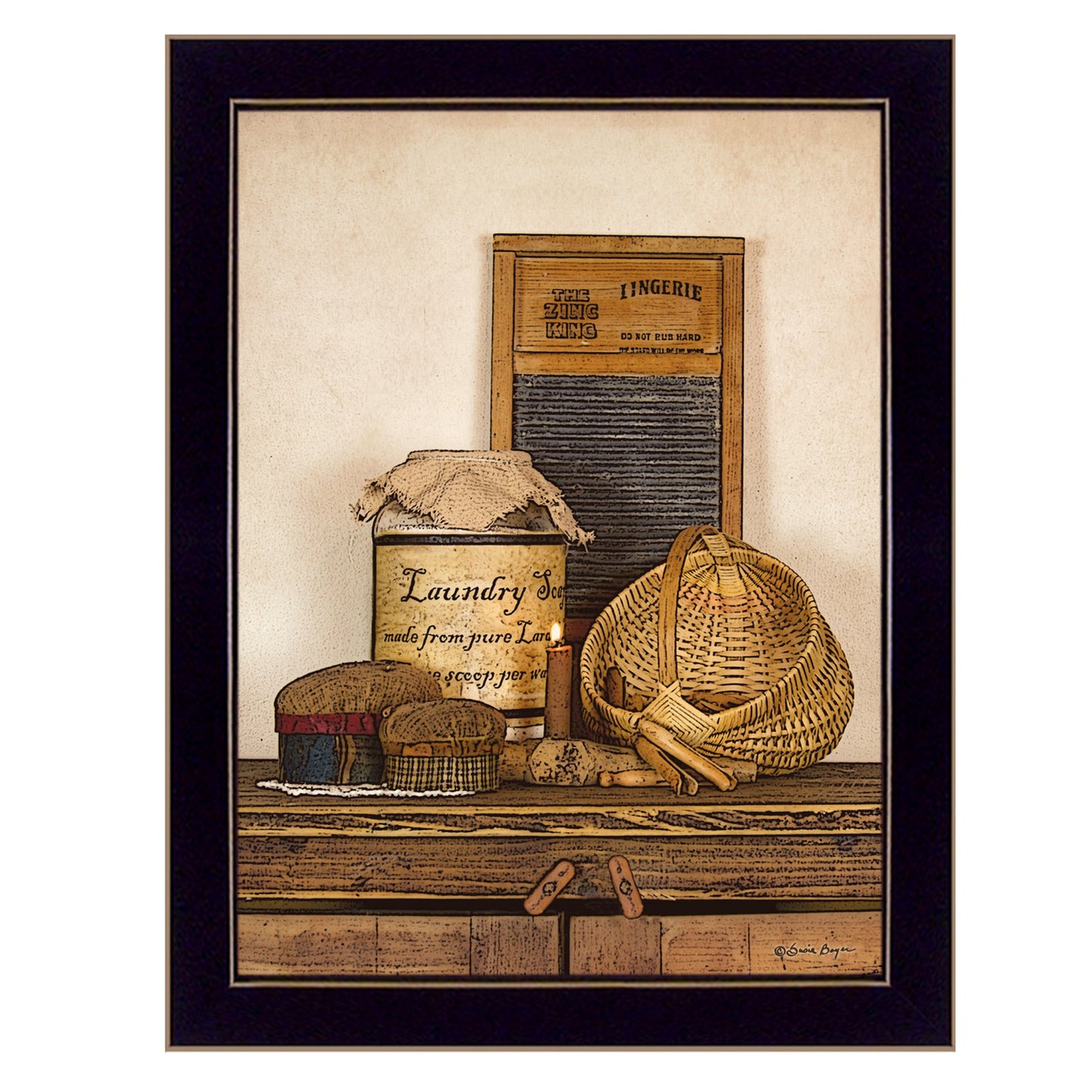 Laundry Soap 3 Black Framed Print Wall Art