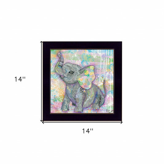 Elephant II 1 Black Framed Print Wall Art