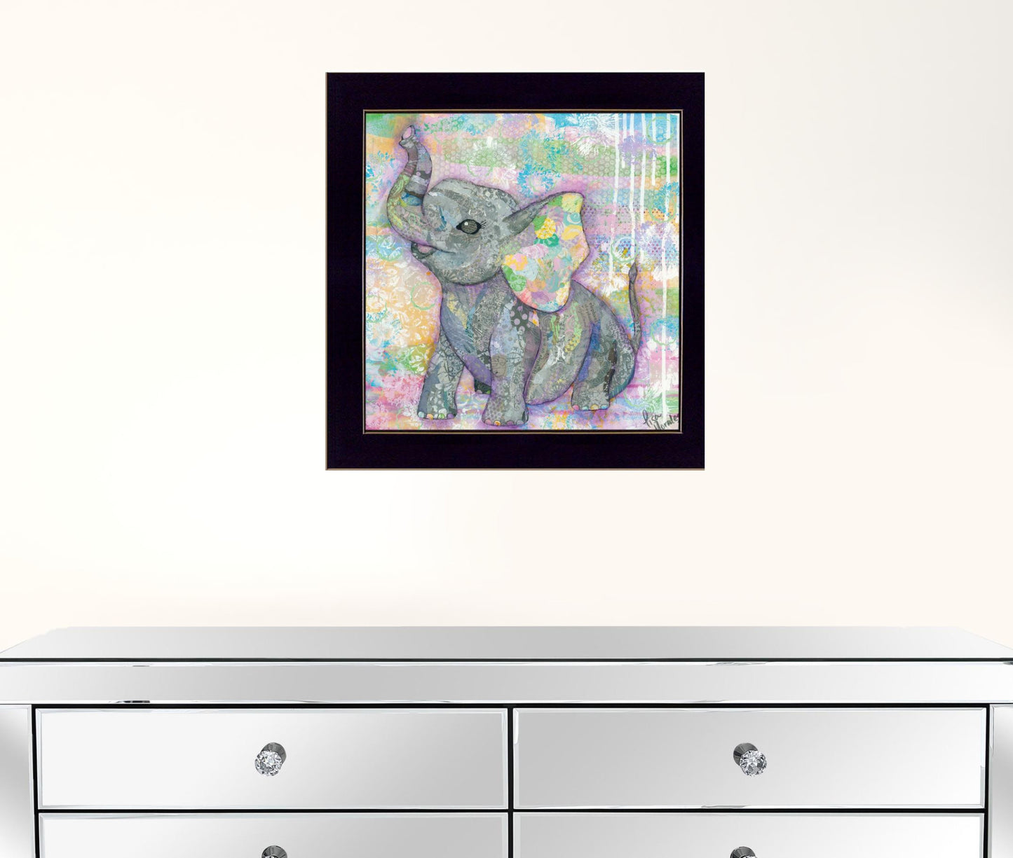 Elephant II 1 Black Framed Print Wall Art