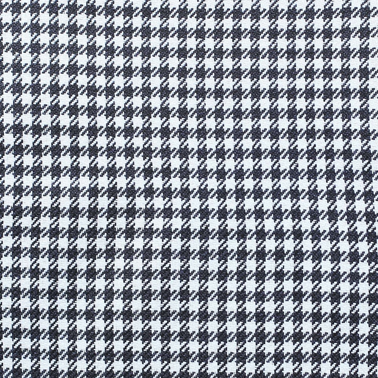 Set Of Two 18" X 18" Black And White Houndstooth Zippered Handmade Polyester Throw Pillow