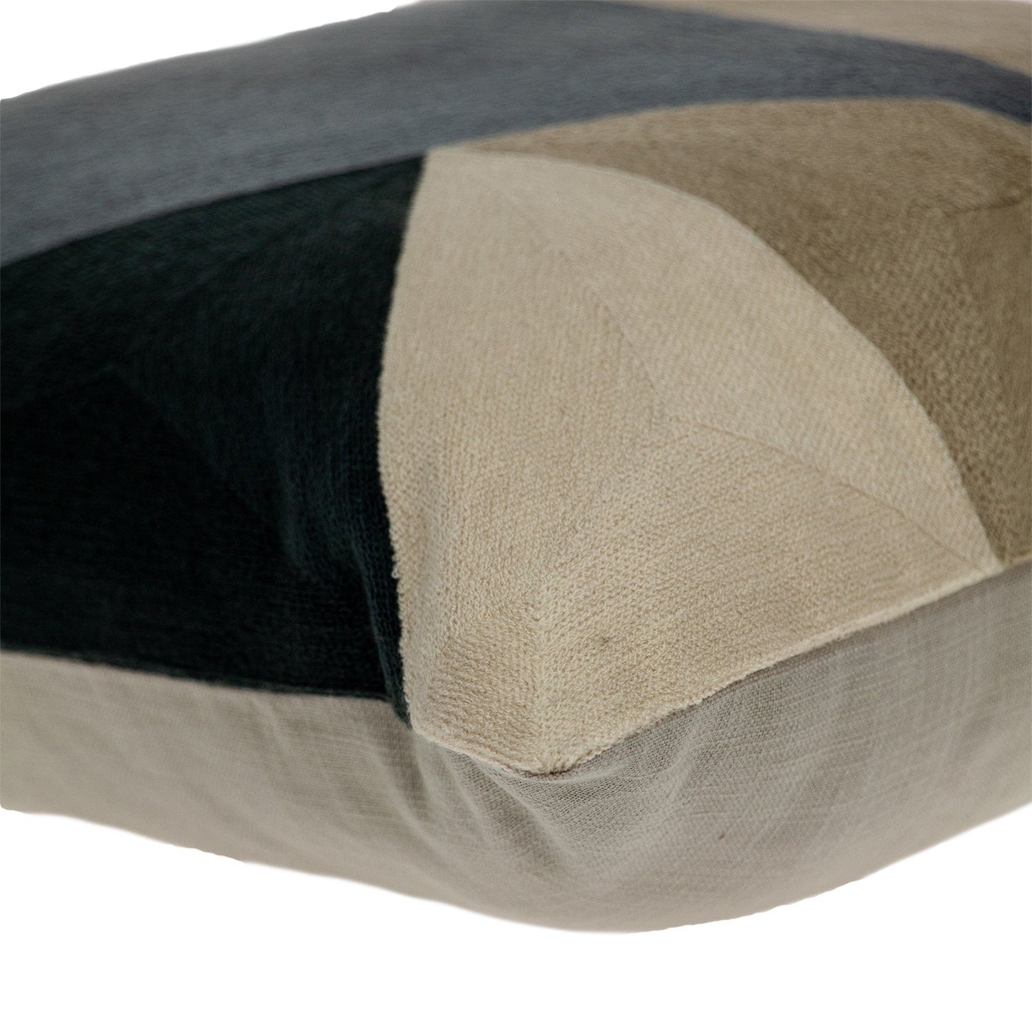 20" X 20" Beige Zippered 100% Cotton Throw Pillow