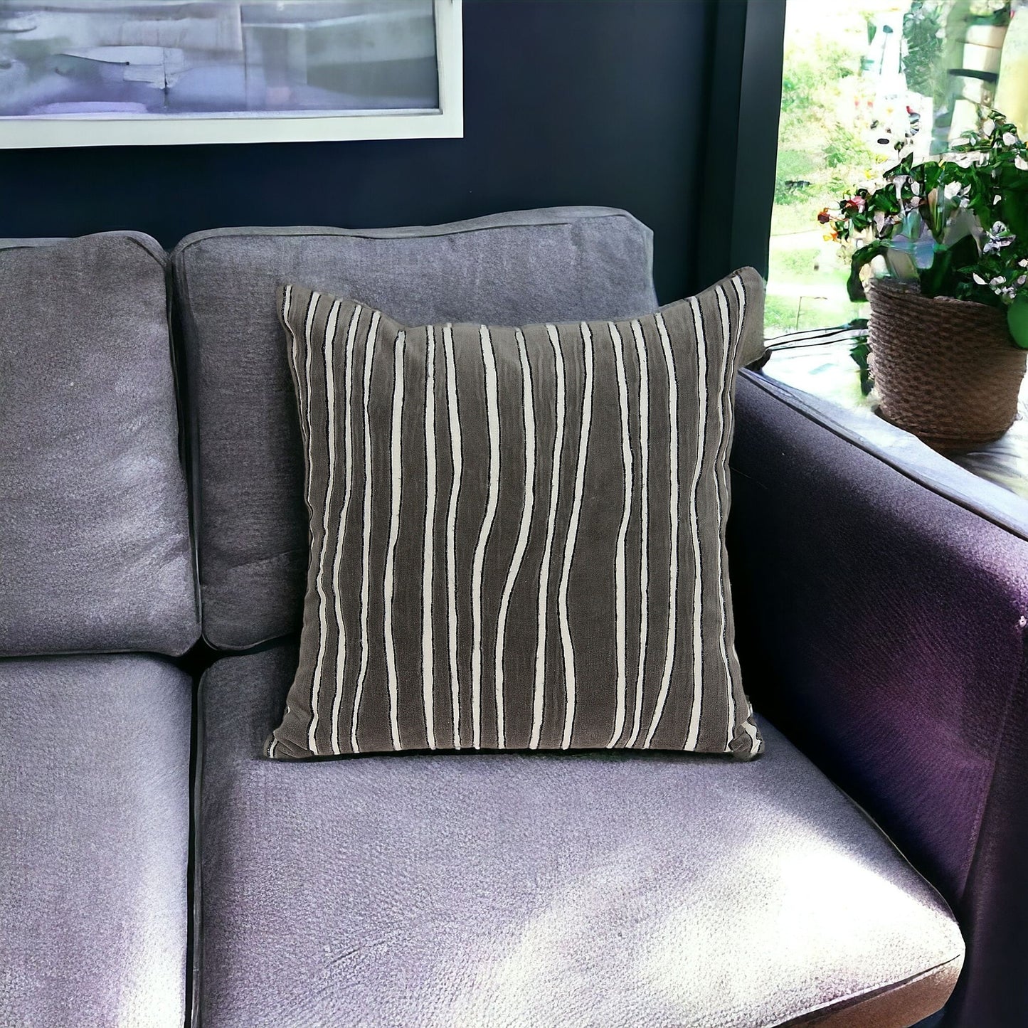 Pilan Gray Throw Pillow