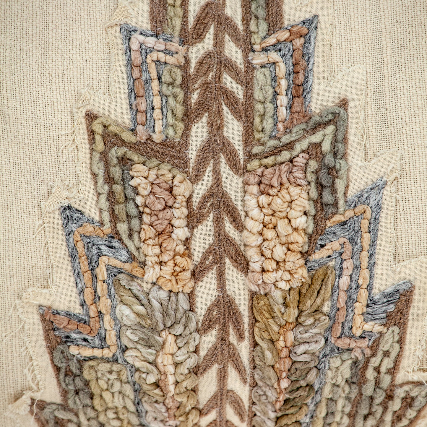 Langa Accent Beige Pillow Cover With Poly Insert