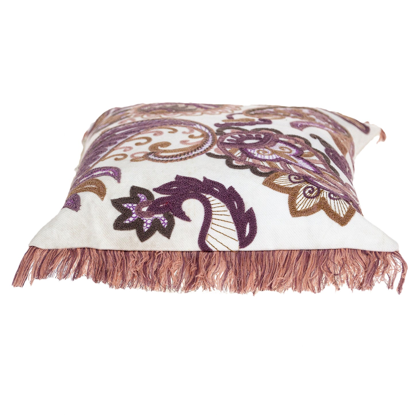 14 X 20 White Zippered 100% Cotton Throw Pillow