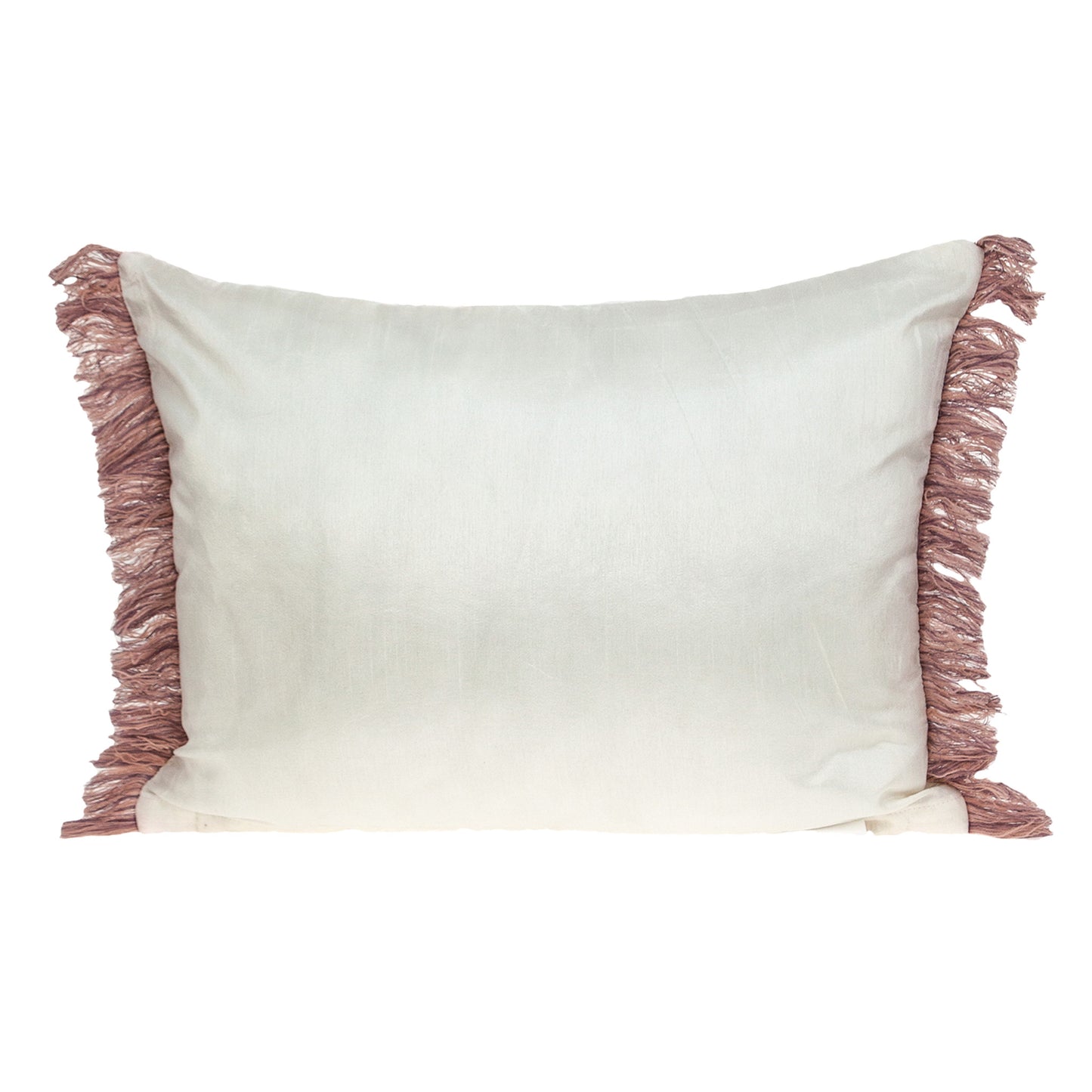 14 X 20 White Zippered 100% Cotton Throw Pillow
