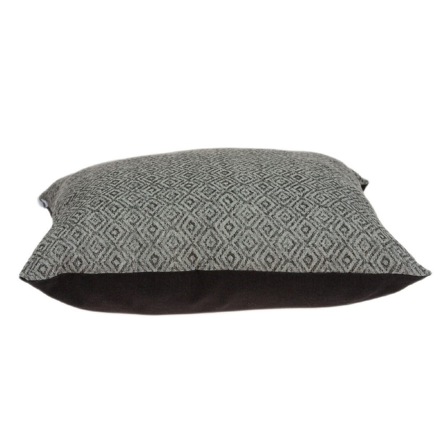 20 X 20 Gray Zippered Cotton Blend Throw Pillow