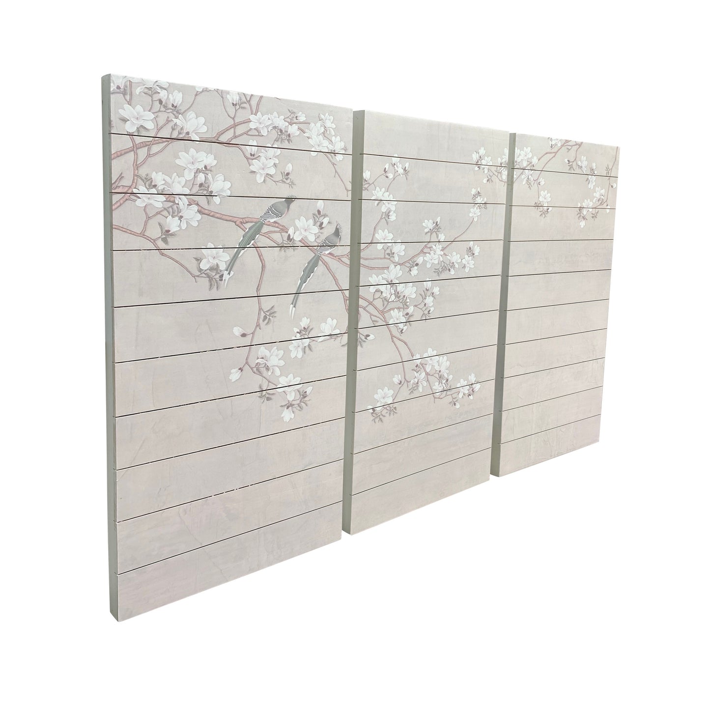 Birds and Blossoms Unframed Wood Wall Art