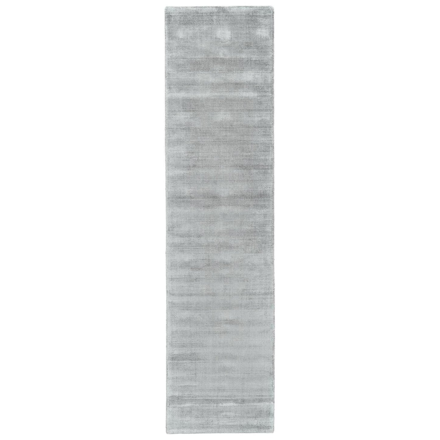 10' Gray Hand Woven Runner Rug