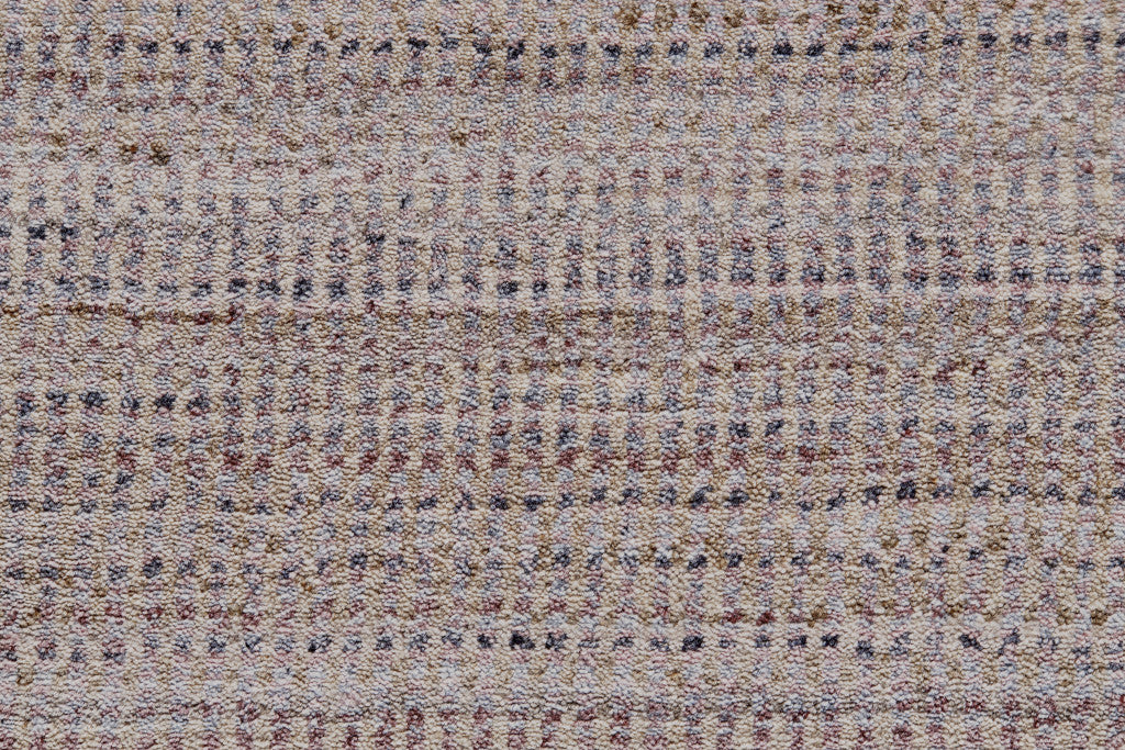 10' X 13' Blue Purple And Tan Ombre Hand Woven Area Rug