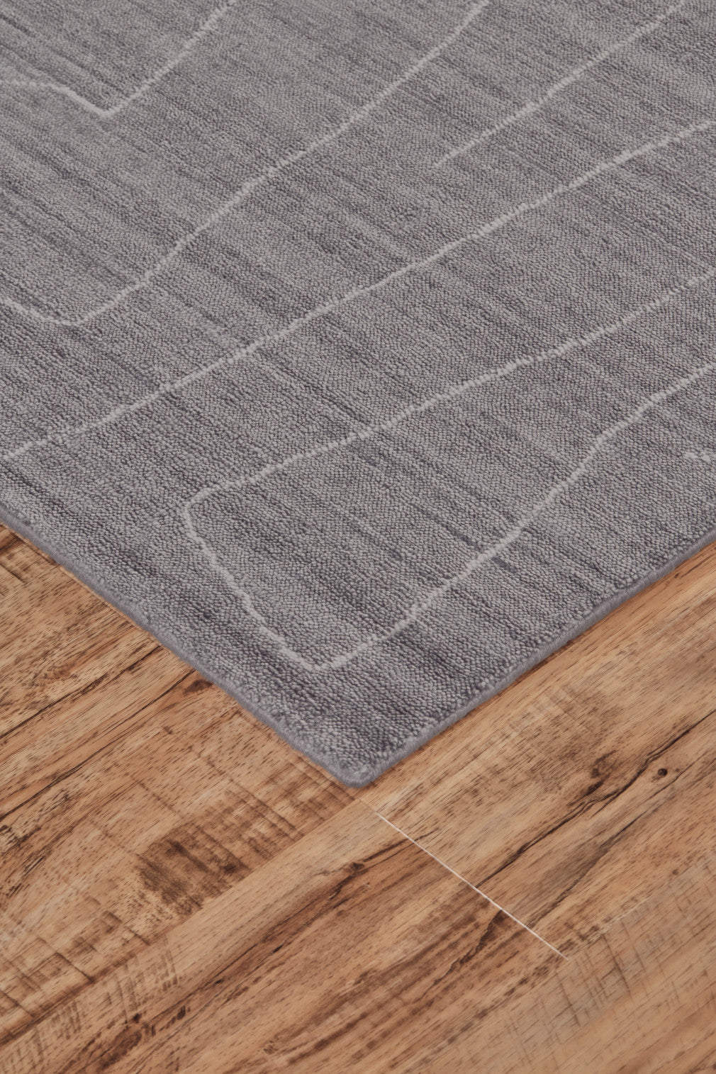 10' X 13' Gray And Ivory Abstract Hand Woven Area Rug