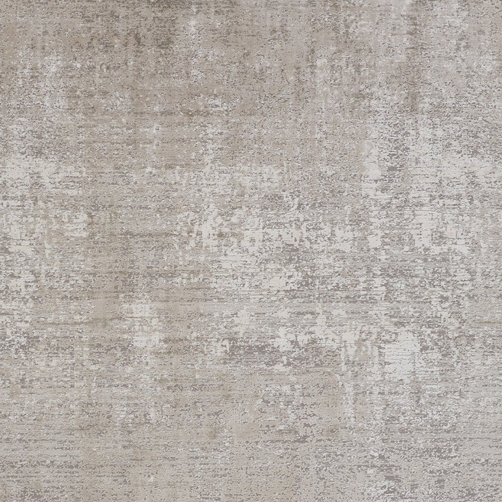 12' X 18' Tan Ivory And Gray Abstract Power Loom Distressed Area Rug