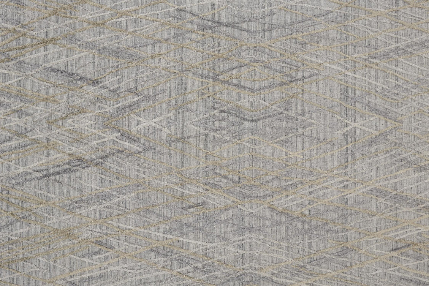 10' X 14' Gray And Ivory Abstract Hand Woven Area Rug