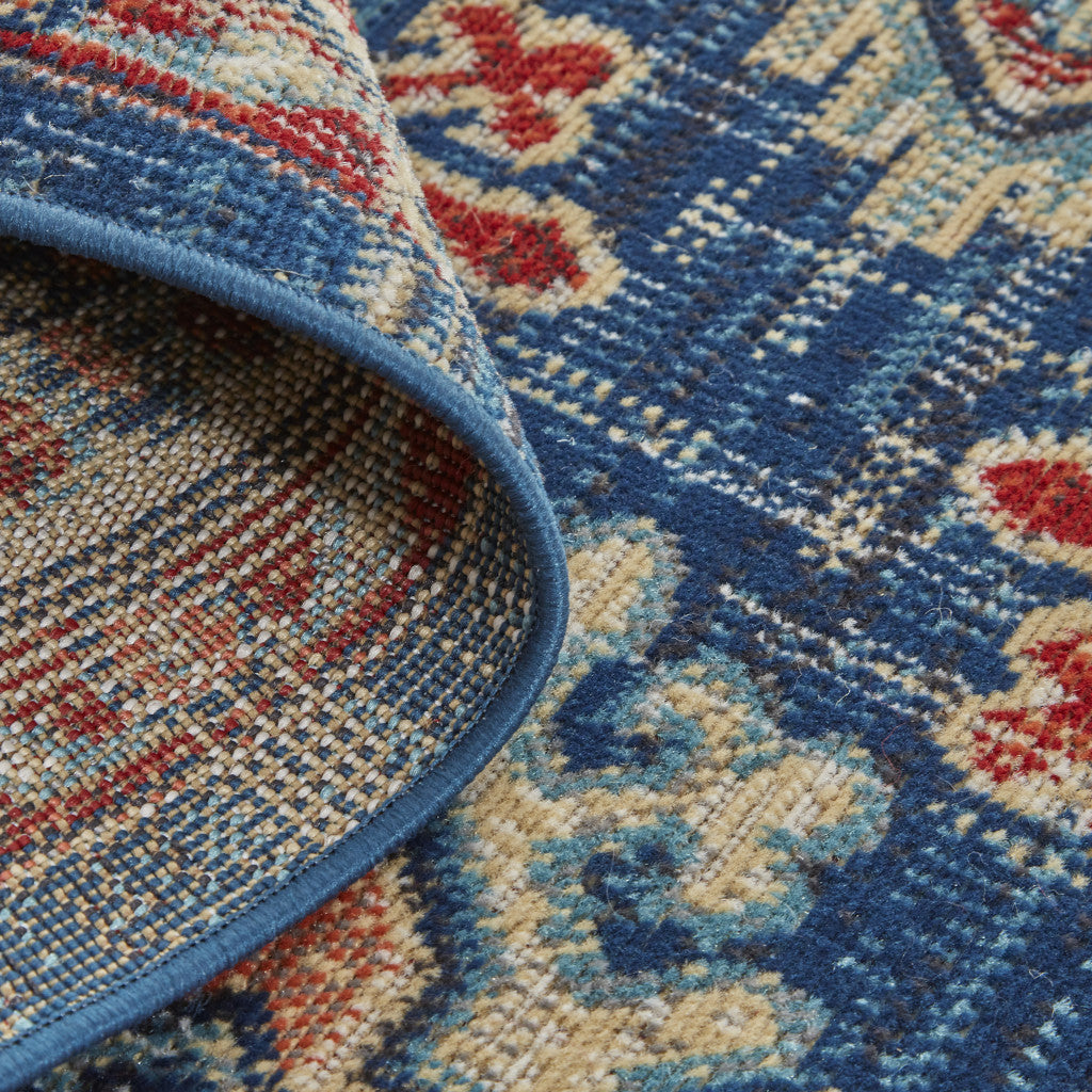 13' X 15' Abstract Power Loom Distressed Area Rug