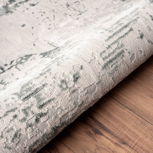 8' X 11' Ivory Abstract Area Rug