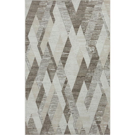 9' x 12' Gray Geometric Area Rug