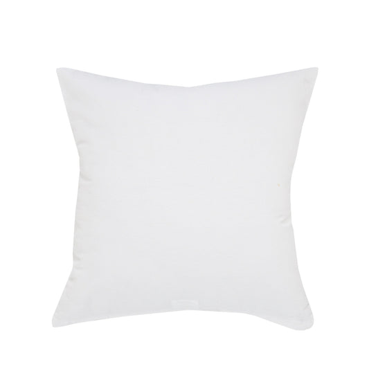 20" X 20" White And Silver 100% Cotton Animal Print Zippered Pillow