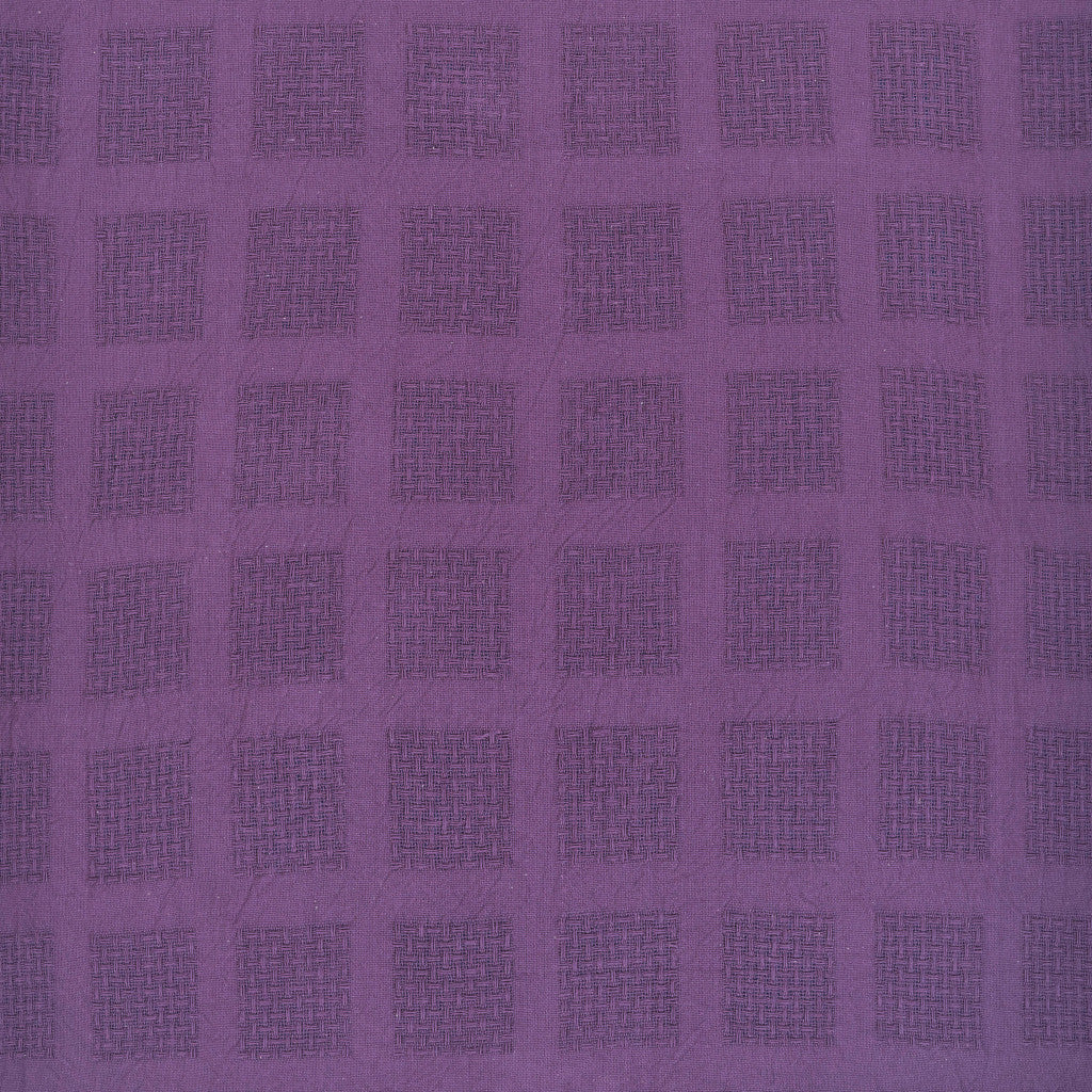 Purple Woven Cotton Solid Color Throw Blanket