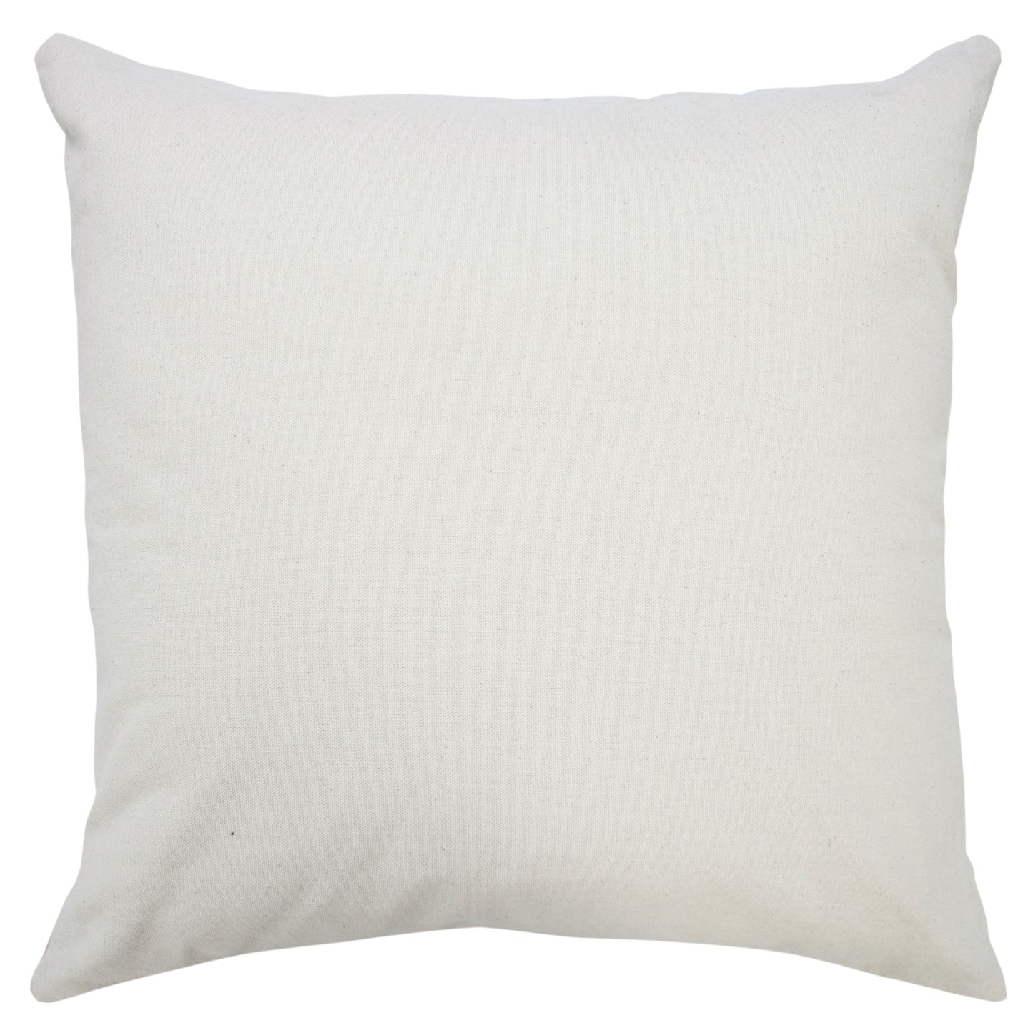 20" X 20" Light Pink And White 100% Cotton Geometric Zippered Pillow