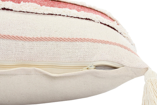20" X 20" 100% Cotton Striped Zippered Pillow