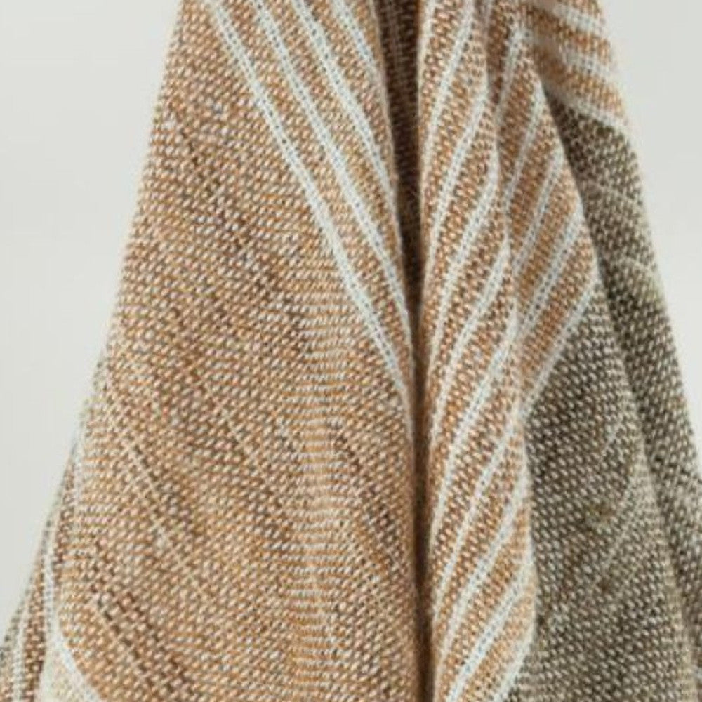 Brown Woven 100% Poly Pet Throw Blanket