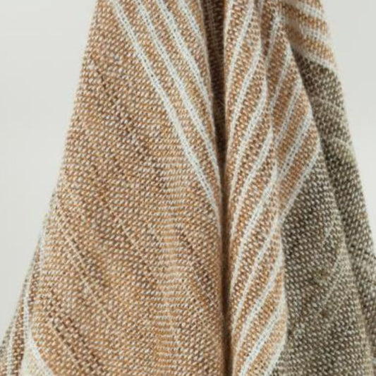 Brown Woven 100% Poly Pet Throw Blanket