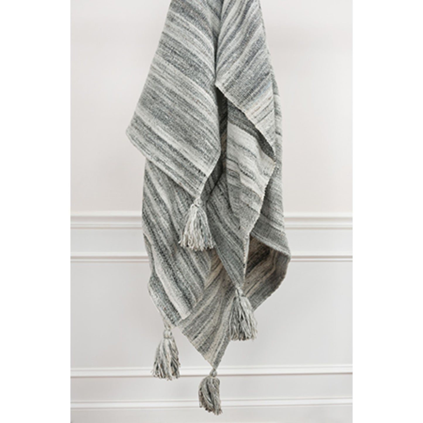 Gray Woven 100% Poly Pet Throw Blanket