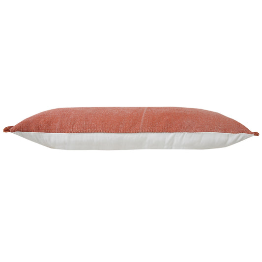 14" X 36" Rose Pink 100% Cotton Zippered Pillow