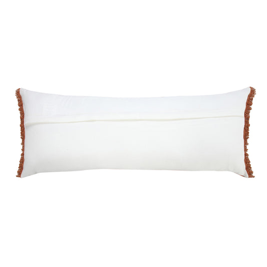 14" X 36" Rose Pink 100% Cotton Zippered Pillow