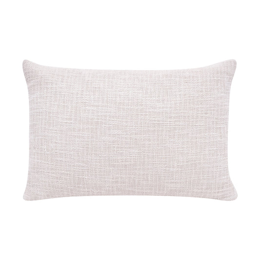 16" X 24" Black Ivory 100% Cotton Geometric Zippered Pillow