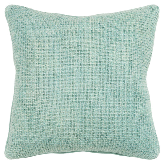 20" Mint Green Cotton Blend Pillow