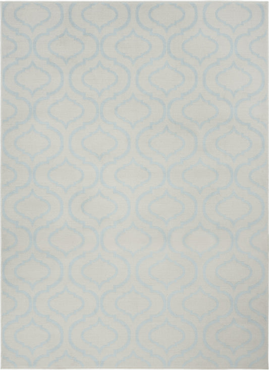 6' x 9' Gray Moroccan Power Loom Area Rug