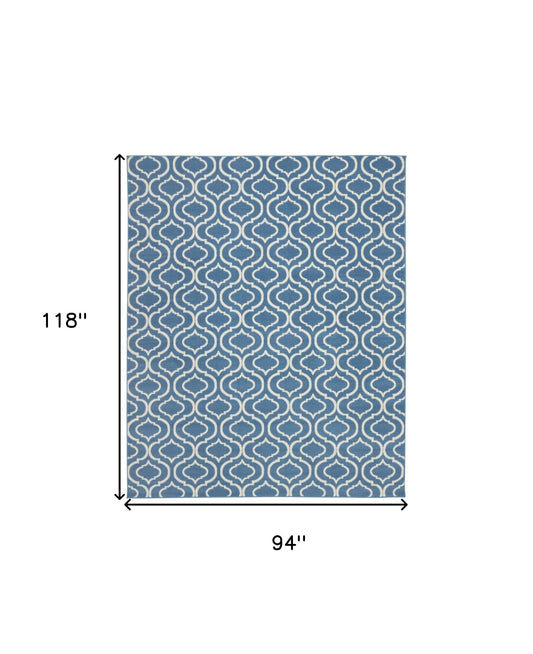 8' x 10' Gray Moroccan Power Loom Area Rug