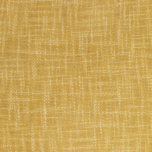 24" X 14" Yellow Linen Cotton Zippered Pillow With Fringe