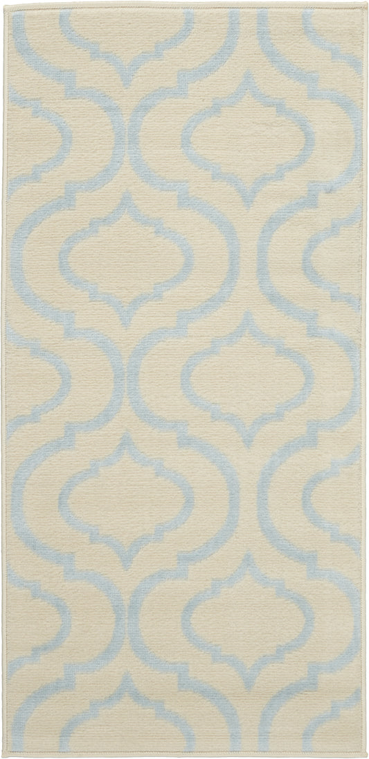 2' X 4' Gray Moroccan Power Loom Area Rug
