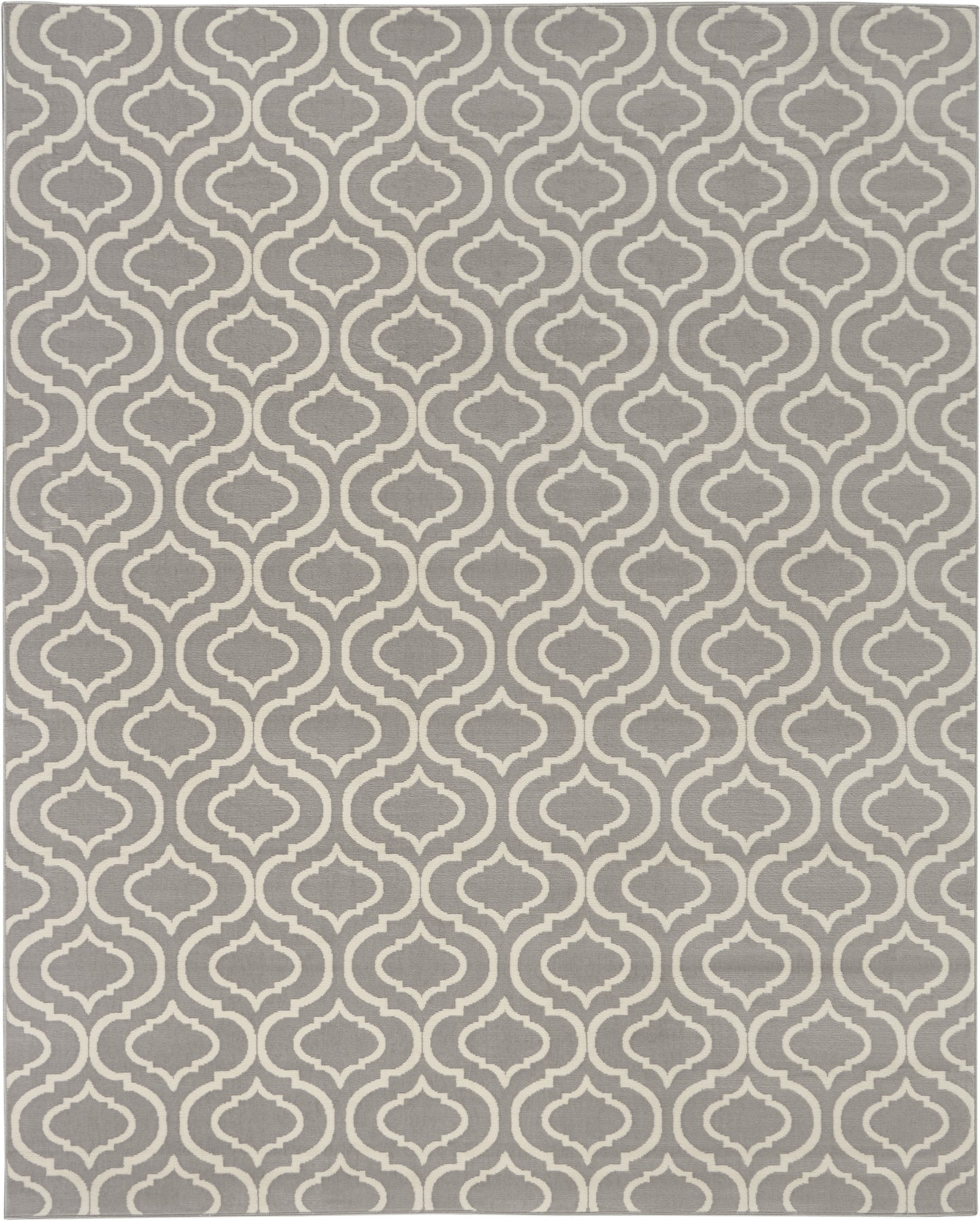 8' x 10' Gray Moroccan Power Loom Area Rug