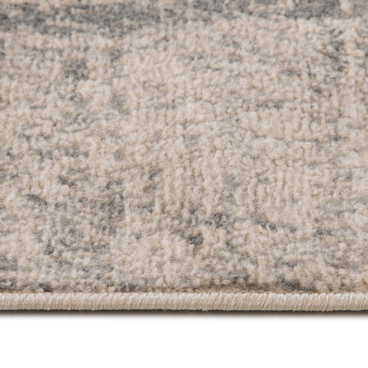 8' x 10' Light Blue Abstract Power Loom Area Rug