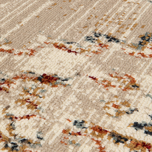 5' x 7' Gold Medallion Power Loom Area Rug