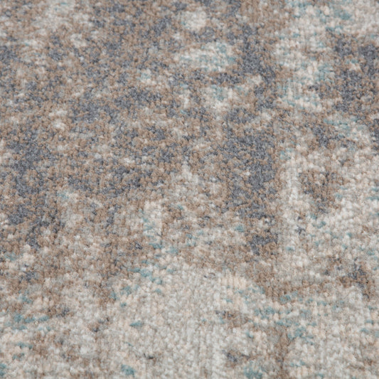 8' x 10' Gray Abstract Power Loom Area Rug
