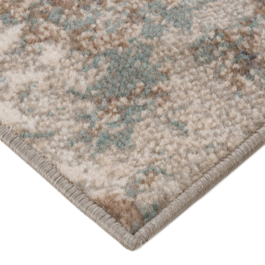 5' x 7' Brown Abstract Power Loom Area Rug
