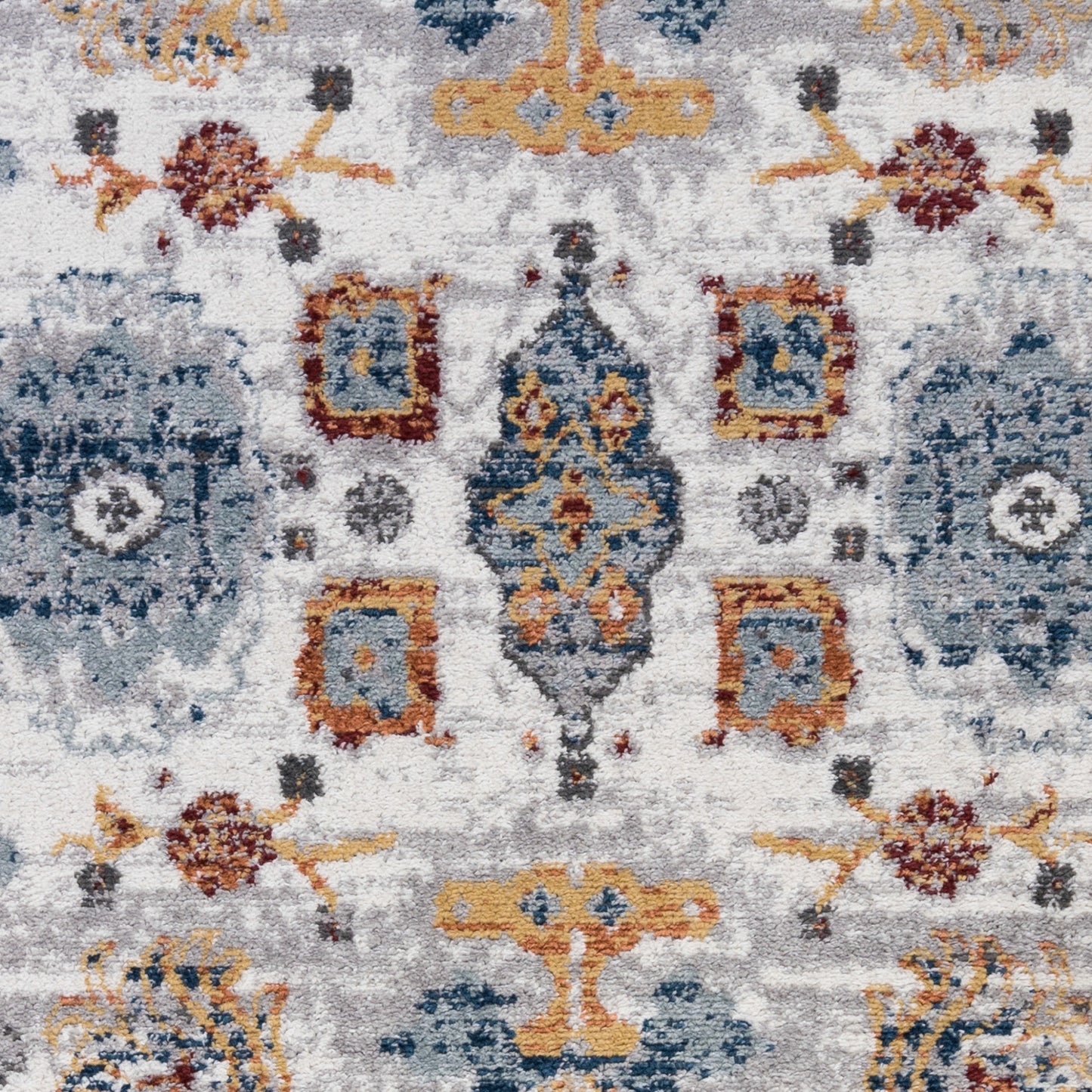 2' X 6' Brown Floral Power Loom Runner Rug