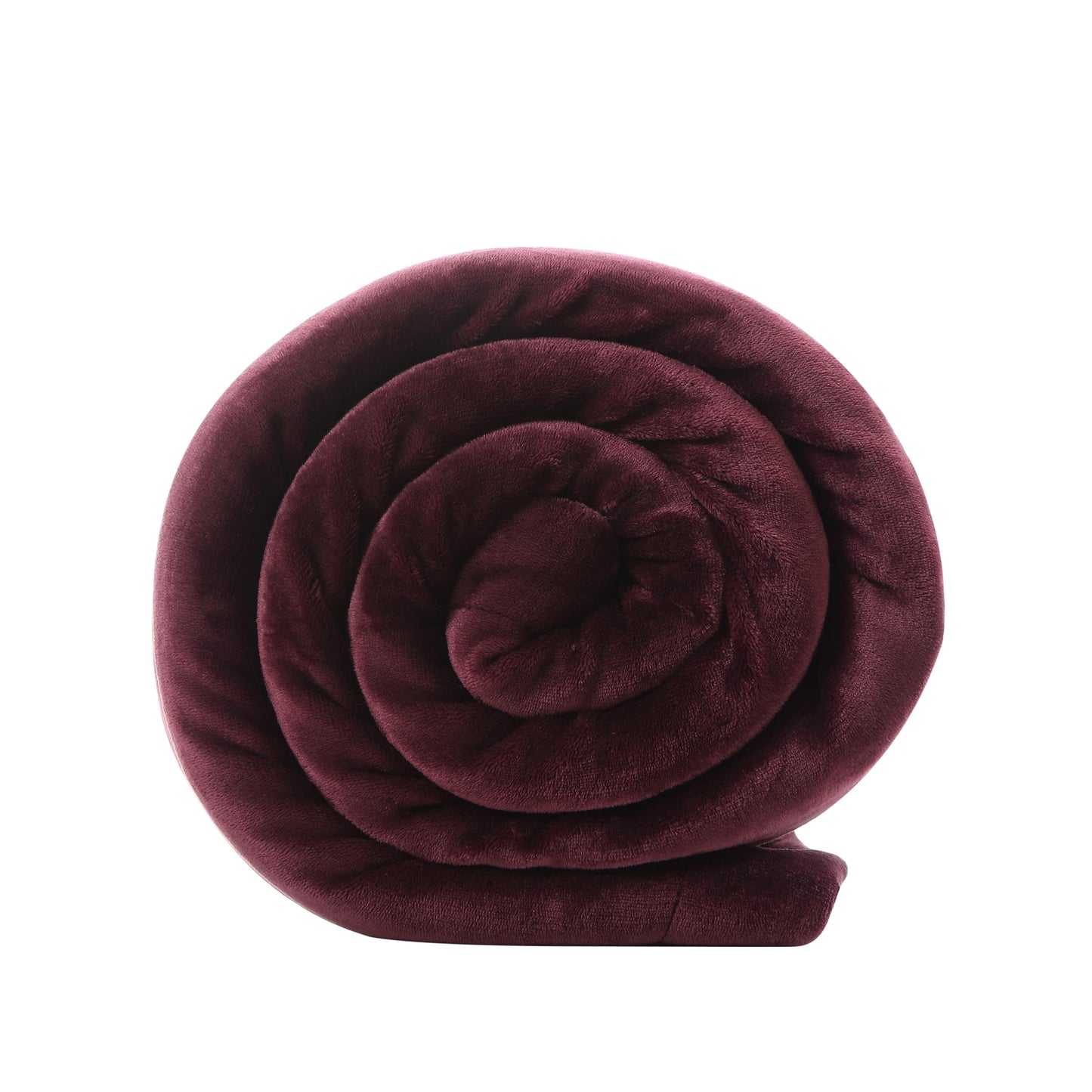 Purple Knitted PolYester Solid Color Plush Queen Blanket