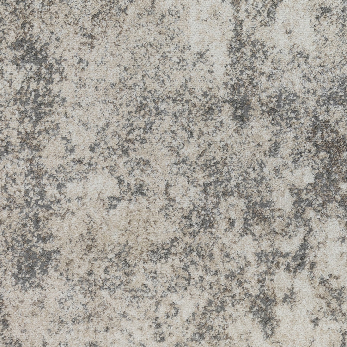 9' x 12' Gray and Beige Abstract Power Loom Area Rug