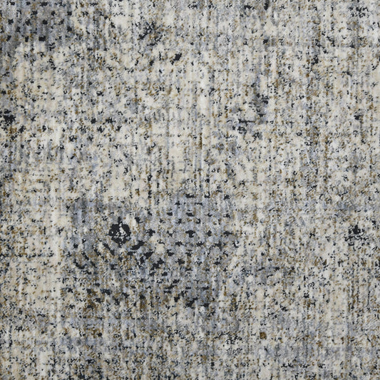 8' x 10' Gray and Ivory Abstract Power Loom Area Rug