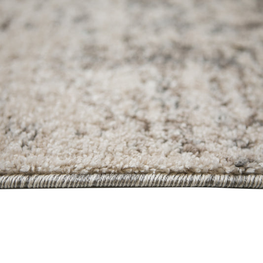 2' x 3' Gray and Beige Abstract Power Loom Area Rug