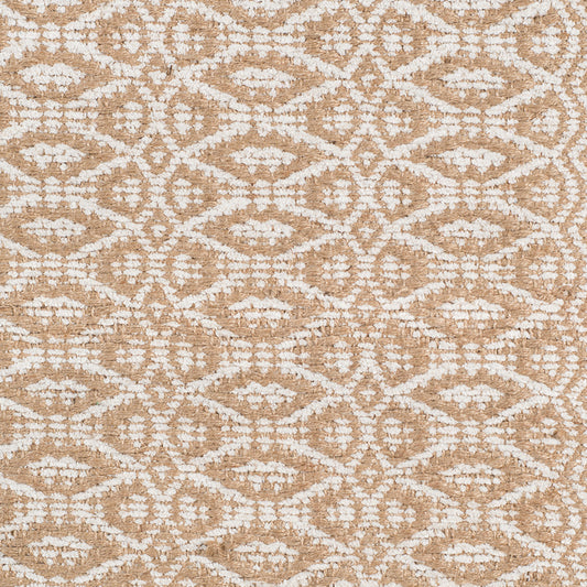 8' x 10' White and Natural Geometric Flatweave Handmade Area Rug